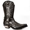 New Rock - M7928S1 Cowboy Boots - Black/Grey Product image